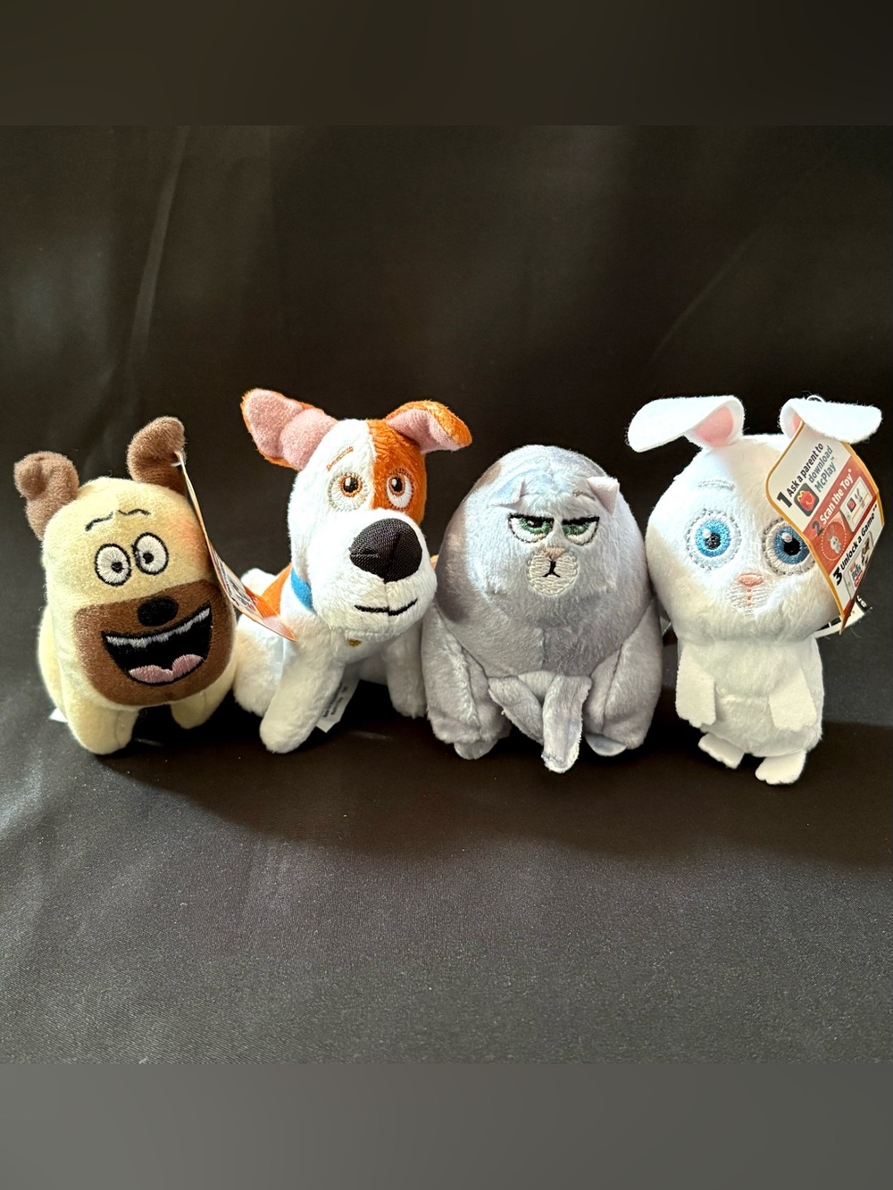 Secret Life Of Pets McDonald’s Happy Meal Plush Max Snowball Mel Chloe Lot Of 4